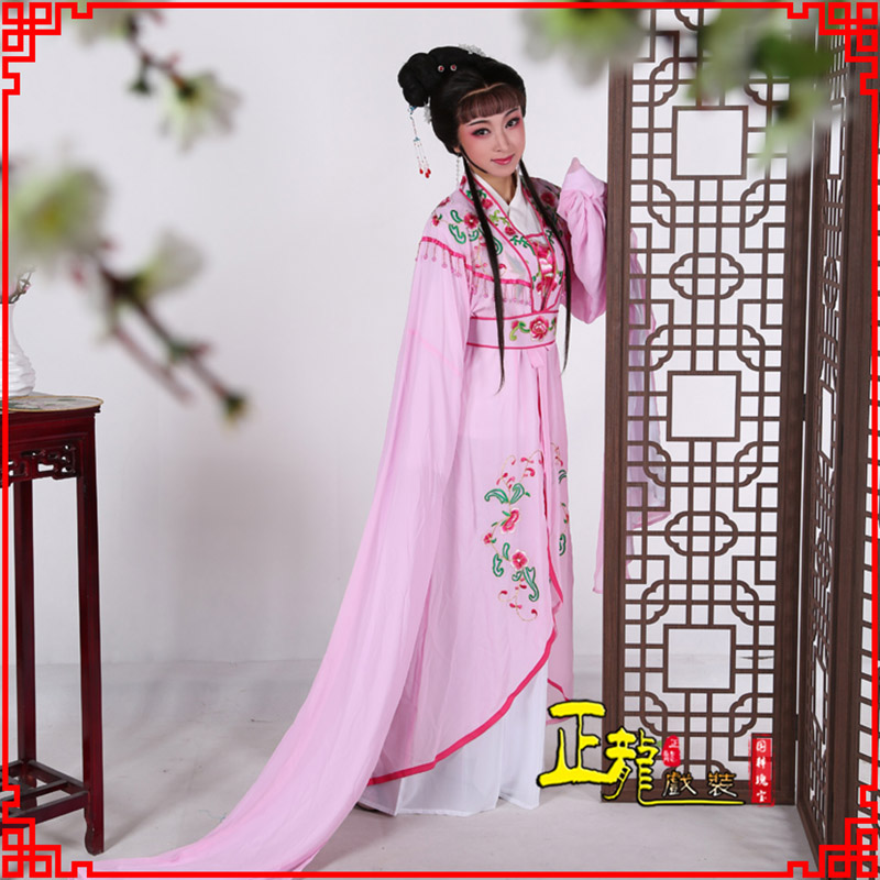 珠海花旦黄梅戏服古装戏服水袖戏剧假云肩长披